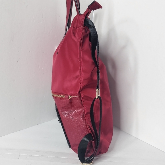 A R New York Women's Red Nylon Backpack - Picture 5 of 10